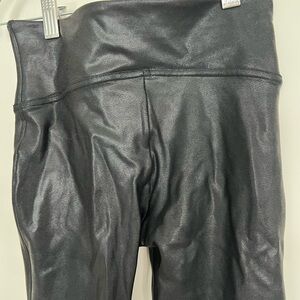 Spanx Faux Leather Black Leggings